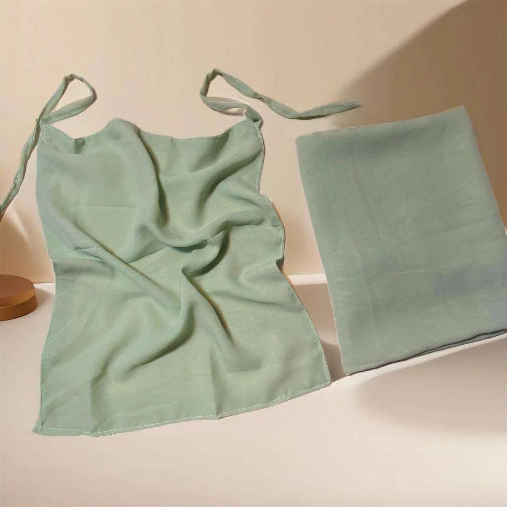 Niqab Set Tie-back Hijab & Niqab Hijab Set