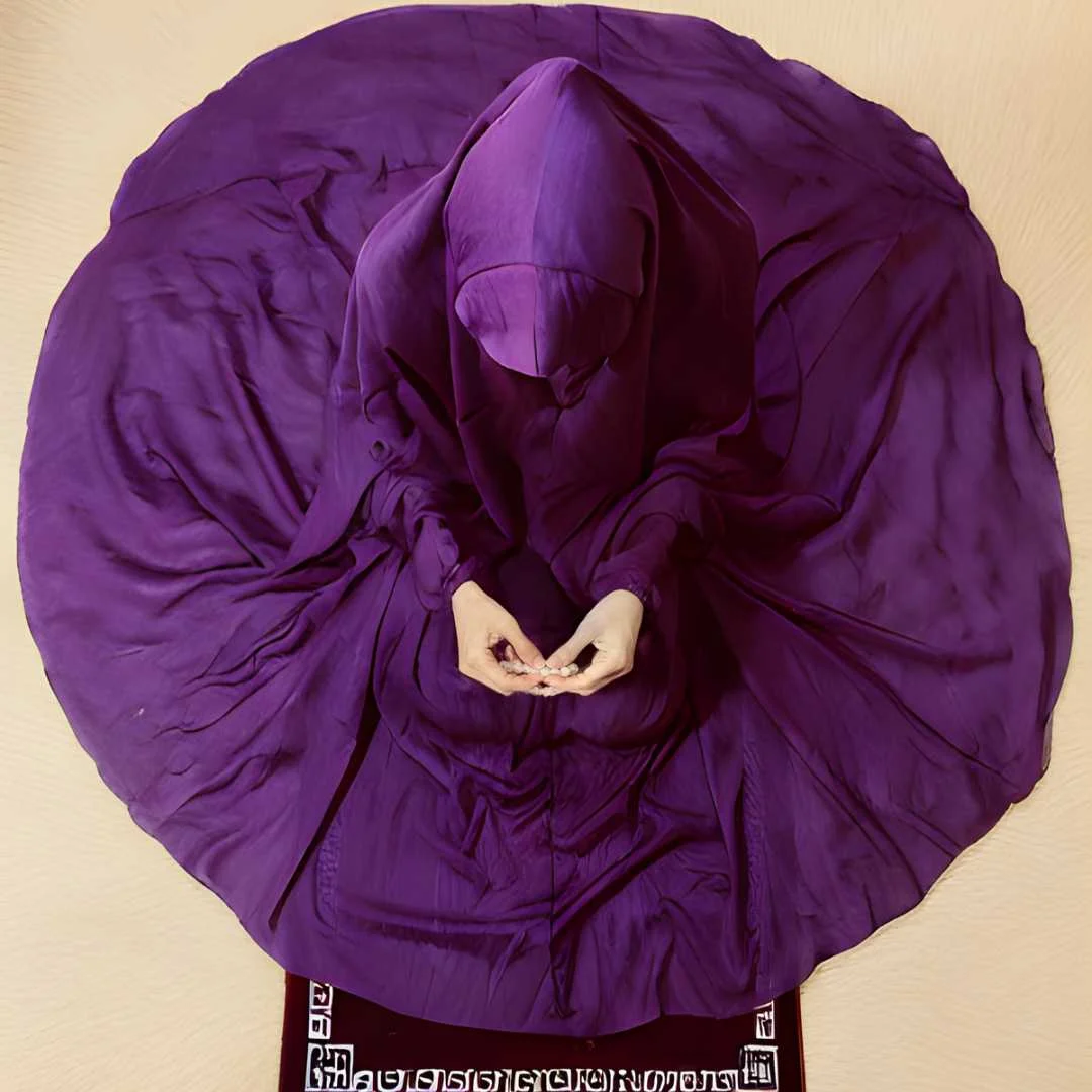 Namaz Chadar with Sleeves Irani Chadar Khimar