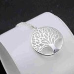 silver sterling family tree of life pendant