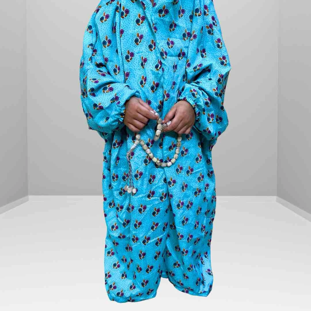 kids_40_466566 - 1 Kids Namaz Chadar with Sleeves Irani Chadar Khimar Kids Arabic