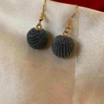 Handmade Crochet Pom-Pom Earrings
