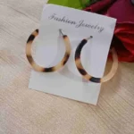 Resin Hoop Earrings