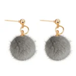 Furball Pom-Pom Earrings