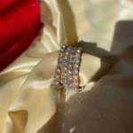 Dazzling Gold-Tone Rhinestone Bracelet