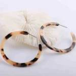 Resin Hoop Earrings