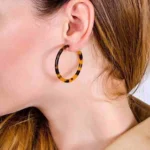 Resin Hoop Earrings