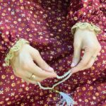 Lace Namaz chadar with sleeves