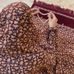 Printed namaz chadar with sleeves