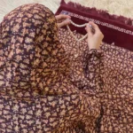 Printed namaz chadar with sleeves