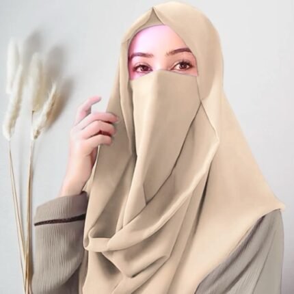 A women wearing Misri Hijab Niqab. By Clothifydotpk