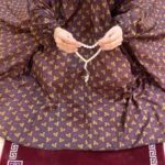 Printed namaz chadar with sleeves