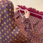 Printed namaz chadar with sleeves
