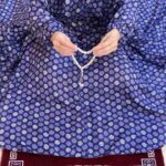 Printed namaz chadar with sleeves