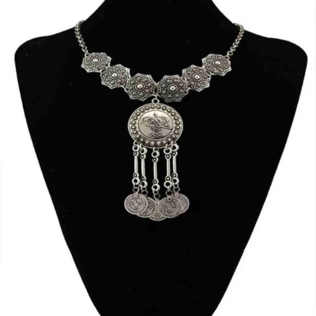 jw_67j12-8 Oxidized Silver Choker Necklace