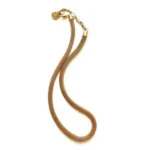 Glam and Gold Metal Mesh Necklace