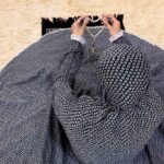 Premium Lace Namaz Chadar with sleeves