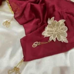 Signature Motif Hijab Crinkle Silk