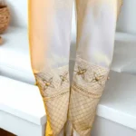 Dazzling Gold Embellished Trouser Trouser Maysuri Maysoori Bottoms Shalwar Dupatta Hijab Style clothifydotpk.com