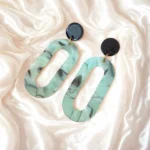 Mystic Resin Geometrical Earrings