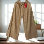 Imported Gold Foil Plazzo Pants
