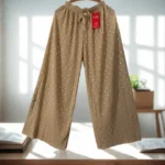 Imported Gold Foil Plazzo Pants