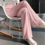 Imported High Slack Wide Leg Pants