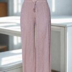 Imported Gold Foil Plazzo Pants
