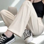 Imported High Slack Wide Leg Pants