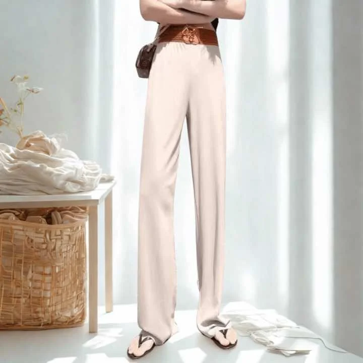 Imported High Slack Lace-Up Pants