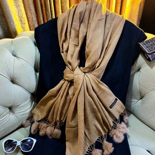 Turkish PomPom Hijab Clothifydotpk