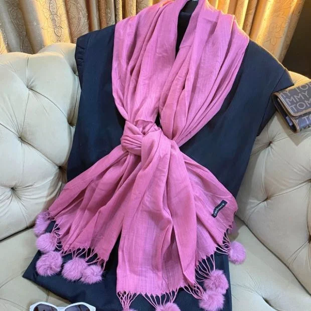 Turkish PomPom Hijab Clothifydotpk