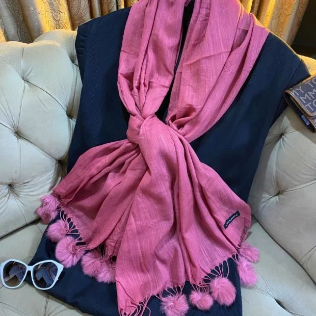 Turkish PomPom Hijab Clothifydotpk