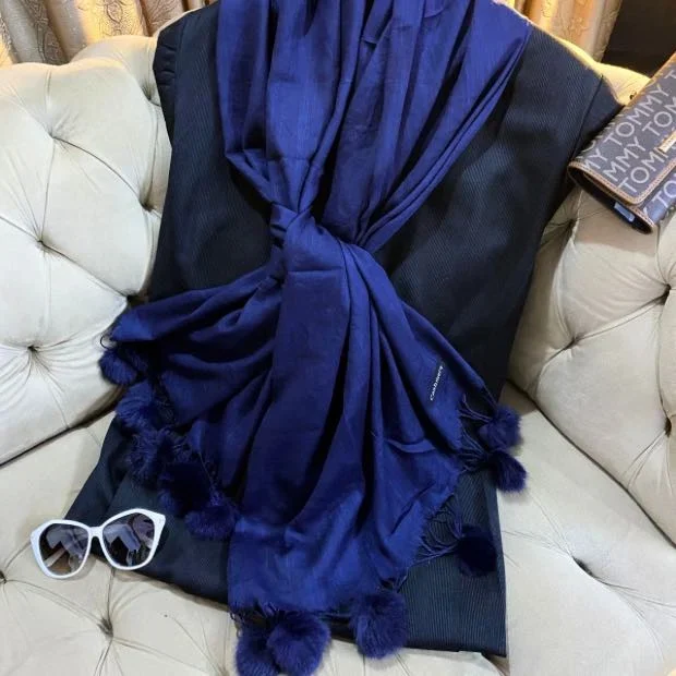 Turkish PomPom Hijab Clothifydotpk