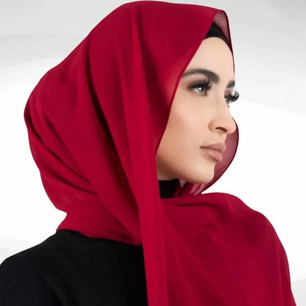 Chiffon_7253 - 18 Chiffon Georgette Hijab Clothifydotpk