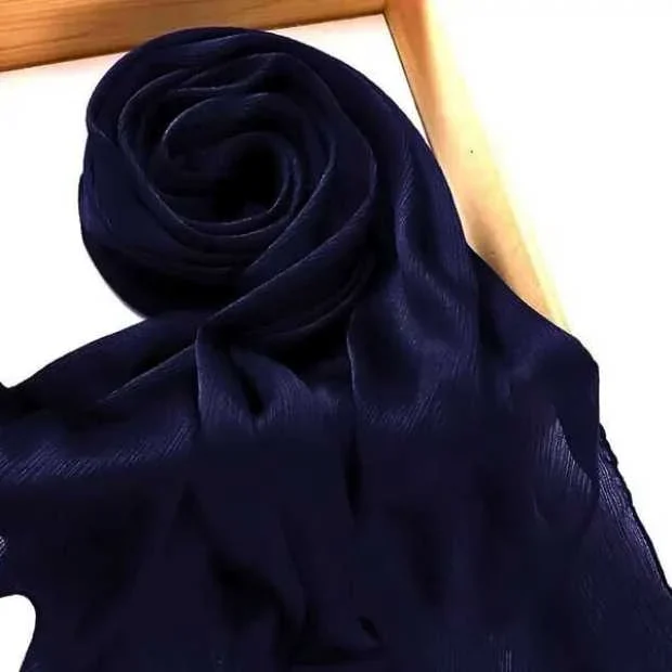 Crinkle Silk Hijab Clothifydotpk