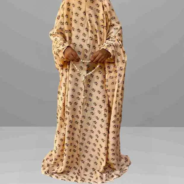 KNC_01_133 - 23 Kids Namaz Chadar with Sleeves Irani Chadar Khimar Kids Arabic Clothifydotpk