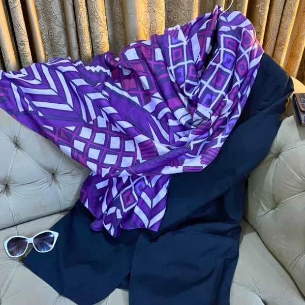 Printed Lawn Hijab Clothifydotpk