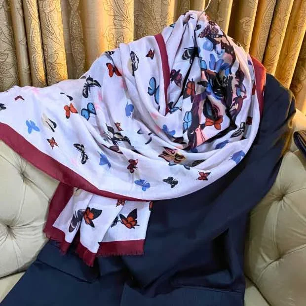 Printed Lawn Hijab Clothifydotpk