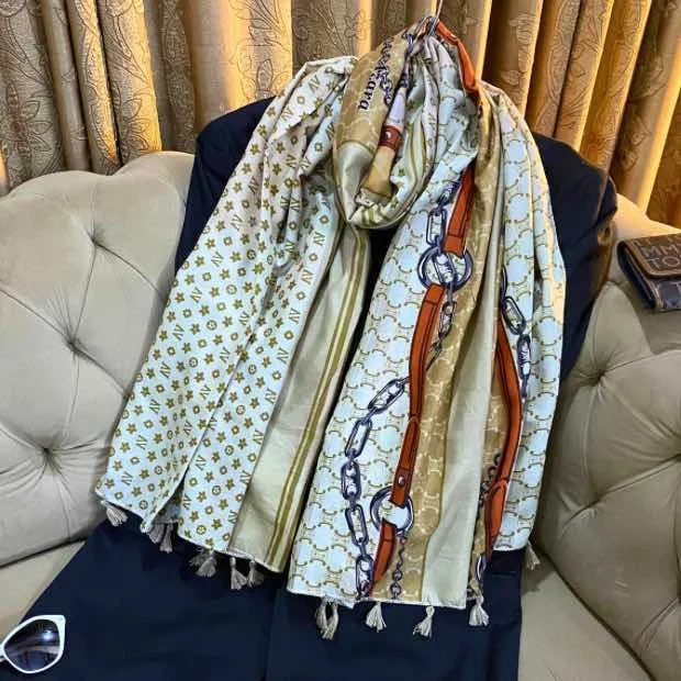 Printed Lawn Hijab Clothifydotpk