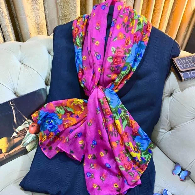 Printed Lawn Hijab Clothifydotpk