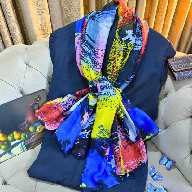 Printed Lawn Hijab Clothifydotpk