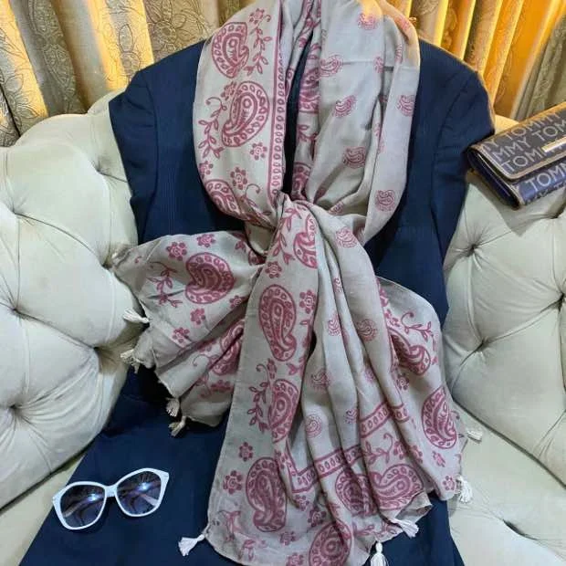 Printed Lawn Hijab Clothifydotpk