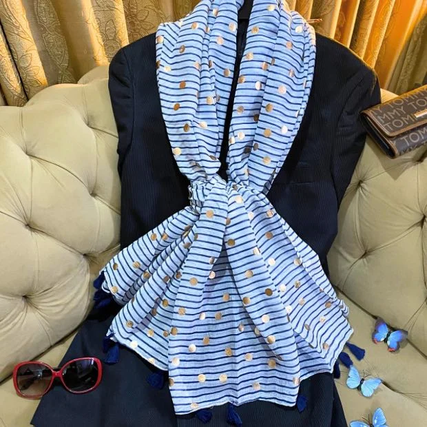 Gold Foil Hijab Clothifydotpk