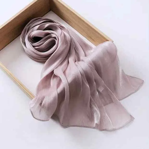 Structured organza silk hijab with a glossy finish. Clothifydotpk