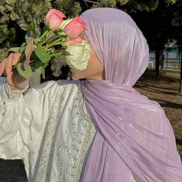 Organza Silk Hijab Clothifydotpk