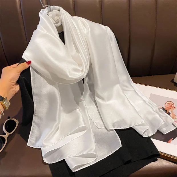 Plain Satin Silk Hijab Clothifydotpk