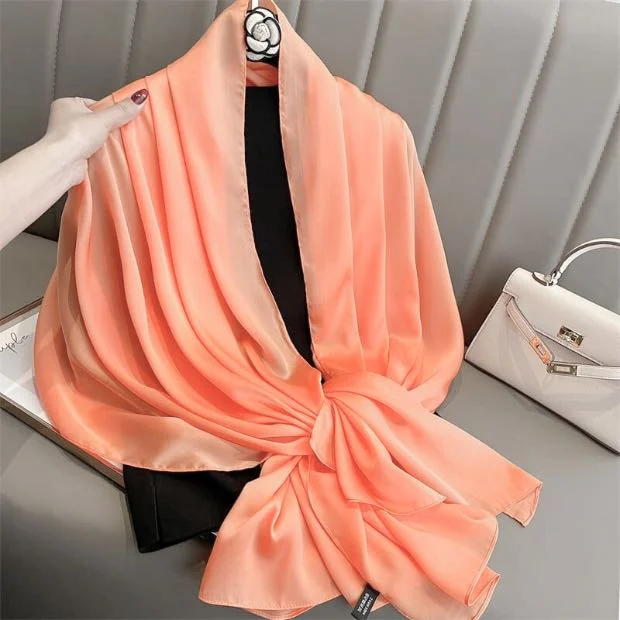 Plain Satin Silk Hijab Clothifydotpk