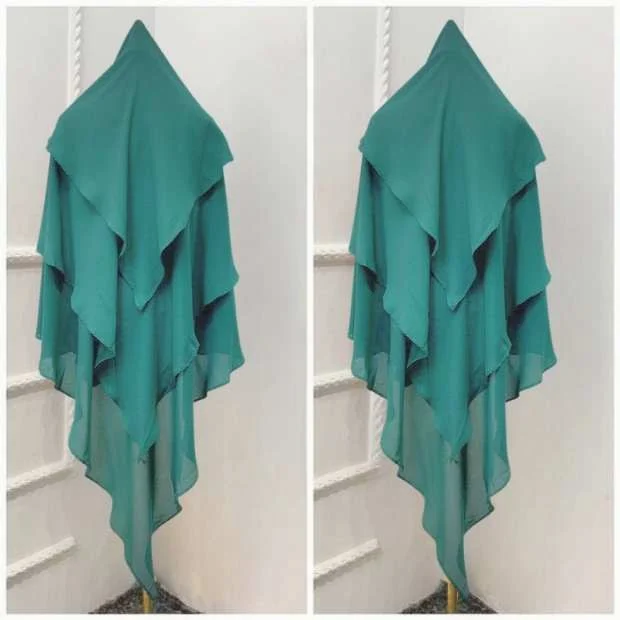 Long Khimar Three Layer Khimar Clothifydotpk