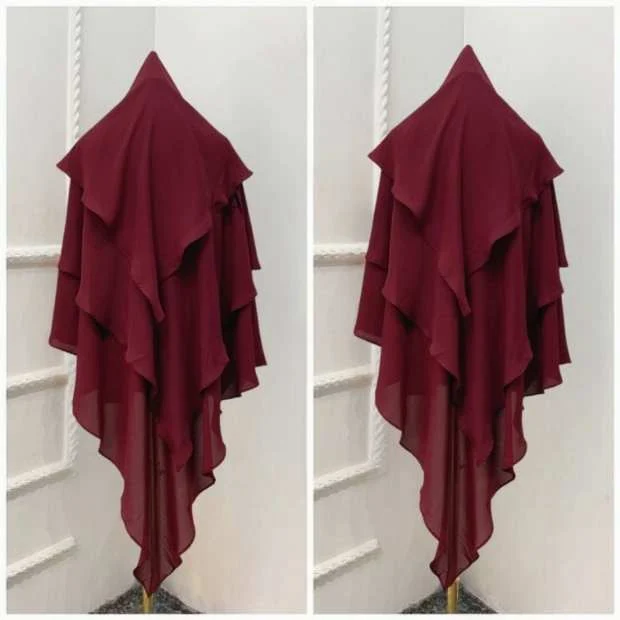 Khimar Three Layer Khimar Clothifydotpk