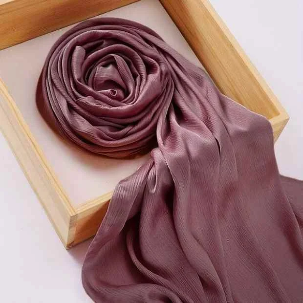 Crinkle Silk Hijab Clothifydotpk
